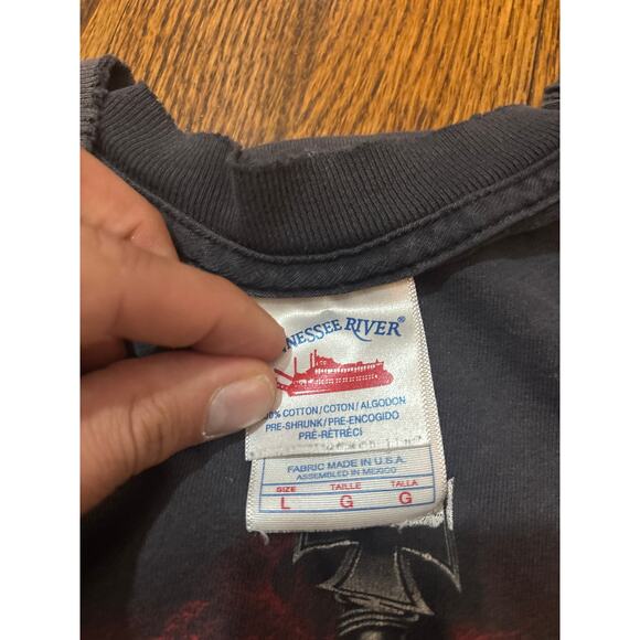 Godsmack Skull Dagger Band Tee L – Tennessee River Black 100% Cotton - Picture 3 of 4